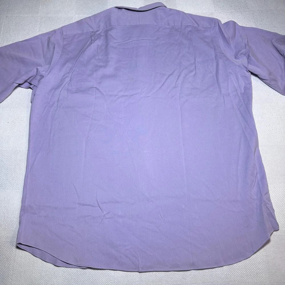 NEW Polo Ralph Lauren Button Shirt Mens 2XL Marlowe Silk Cotton‎ Lavender Purple